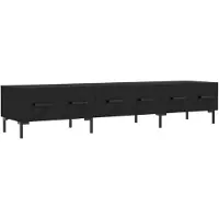 vidaXL Tv-meubel 150x36x30 cm bewerkt hout zwart