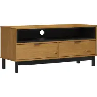 vidaXL TV-meubel FLAM 110x40x50 cm massief grenenhout