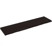 vidaXL Wandschap behandeld massief eikenhout donkerbruin