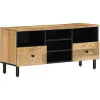 vidaXL Tv-meubel 100x33x46 cm massief mangohout