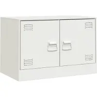 vidaXL Tv-meubel 67x39x44 cm staal wit