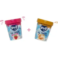 Smoofl voordeelpakket ijsmix voor honden - Aardbei + Pindakaas smaak- voor 12 tot 24 ijsjes