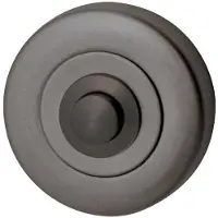 Hardbrass Beldrukker Artax rond - PVD gun metal