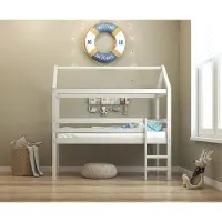 Notio Living Alpi2-Bedhemel - Huisvorm - Wit Grenen