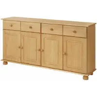 Loft 24 Mette Dressoir met 4 Deuren en 2 Lades - Massief Grenenhout - 156 x 34 x 77 cm