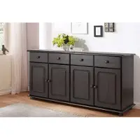 Notio Living Mette Dressoir met 4 Deuren en 2 Lades - Massief Grenenhout - 156 x 34 x 77 cm - Havana