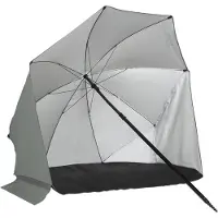 VirtuFit Strandparasol - Windscherm - Strandtent - 160 cm - Grijs