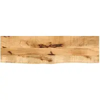 vidaXL Tafelblad met natuurlijke rand 100x40x2,5 cm massief mangohout