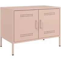 vidaXL Tv-meubel 68x39x50,5 cm staal roze