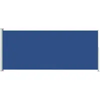 vidaXL Tuinscherm uittrekbaar 180x500 cm blauw