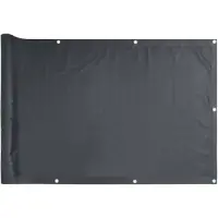 vidaXL Balkonscherm 90x600 cm oxford stof antraciet