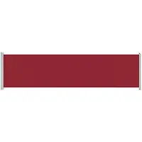 vidaXL Tuinscherm uittrekbaar 600x160 cm rood