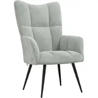 vidaXL Relaxstoel fluweel lichtgrijs