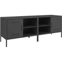 vidaXL Tv-meubelen 2 st 68x39x50,5 cm staal zwart