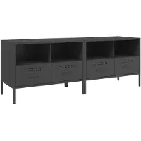 vidaXL Tv-meubelen 2 st 68x39x50,5 cm staal zwart