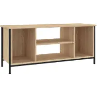 The Living Store tv-meubel Sonoma eiken - 102 x 35 x 45 cm - trendy ontwerp - duurzaam hout- voldoende opbergruimte -