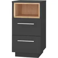 Vicco Beatrice Nachtkastje – 36 x 68 cm Antraciet
