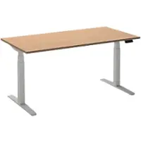 Ceha Adjust 2 Plus Elektrisch hoogteverstelbaar Zit-sta-bureau Rechthoekig Beuken T-Voet 1,200 (B) x 800 (D) x 1,300 (H) mm Melamine, metaal