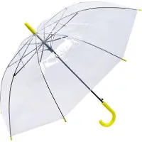 Clayre & Eef Paraplu Volwassenen 80 cm Transparant Kunststof