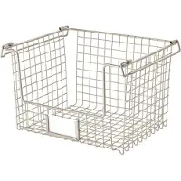 IDesign Opbergmand iDesign Classico Stapelbaar Beige 30,8 x 25,4 cm