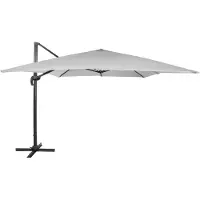 Springos Parasol | Parasols | Kantelbaar | Met Ventilatie | Lichtgrijs | 290 x 390 cm
