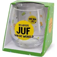 Miko Glas - Water- & wijnglas - De liefste juf van de wereld