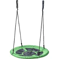 Gardalux Vogelnest schommel | Ø 100 cm (Hoogte verstelbaar, 100 kg, Groen)