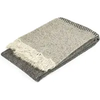 Libeco Sprei Jules Black Herringbone-130 x 220 cm