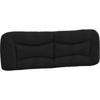 vidaXL Hoofdbordkussen "Hvar" 160 cm stof zwart
