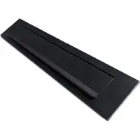Oxloc Briefplaat Geveerd Aluminium Zwart 340mm - 1216670
