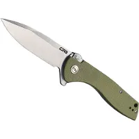 Artisan CJRB Tundra Green - zakmes met D2 staal lemmet - G10 schaaldelen