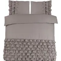 Dreamhouse Dekbedovertrek Cyprus Taupe Percal-240 x 200 / 220 cm | Lits-Jumeaux
