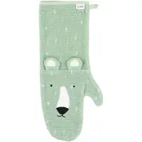 Trixie washandje Mr. Polar Bear junior 15 x 43 cm badstof groen