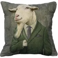 Mars & More kussen fluweel preppy geit 45x45cm*