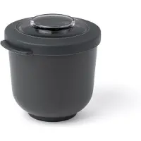Amuse Tylla Charcoal - 500ml - Lunchbox – Lunchtrommel - Bowl met deksel - Perfect afsluitbare vershouddoos - Snackbox voor onderweg - BPA-vrij - Zwart