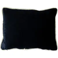 Mars & More half kussen fluweel goud zwart 35x45cm