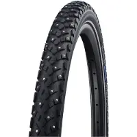Schwalbe Buitenband Marathon Winter Plus 24x1,75 (47-507) HS396, met stalen karkas, 184 noppen, SmartGuard bescherming, zwart, reflecterend, artikelnummer 11125444.02