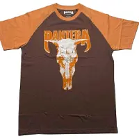 Ginza.se Pantera - Skull Raglan T-shirt - L - Bruin/Oranje