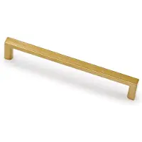 Hardbrass Meubelgreep Basic hoh 128mm - messing getrommeld
