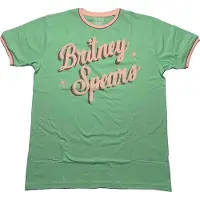 Ginza.se Britney Spears - Retro Text Heren T-shirt - L - Groen