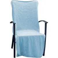 Linnick Microvezel Tuinstoel-Handdoek 136x57cm+15 - Campingstoel Handdoek - Camping Stoelhoes - Lichtgewicht Reishanddoek - Strandstoelhoes - Sneldrogende Tuinstoelhanddoek - blue