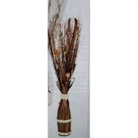 Melinera Gedroogde bloemen - Decoratie - 100 cm - Bruin
