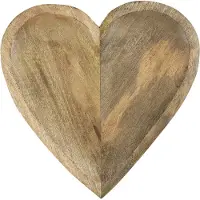 Mars & More schaal hart mango hout 30cm
