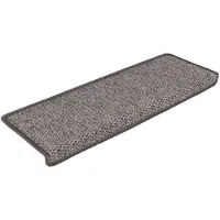vidaXL Trapmatten zelfklevend 15st sisal-look 65x21x4cm grijs en beige