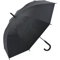 Clayre & Eef Paraplu Volwassenen 80 cm Zilverkleurig Zwart Polyresin