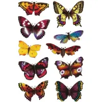 Herma Stickers vlinders glanzend - 10 stuks