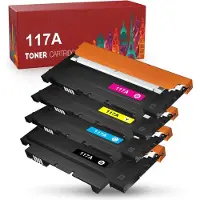 Wecare Set 4x huismerk toner geschikt voor HP 117A W2070A / W2071A / W2072A / W2073A voor HP Color Laser 150 150a 150nw MFP 178 178nw 178nwg 179 179fnw 179fwg