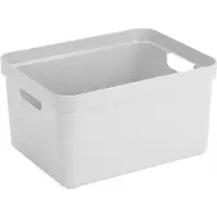 Sunware opbergbox Sigma - 7x stuks - kunststof - 32 liter - wit - opberg dozen/bakken - opbergers - 45 x 35 x 24 cm