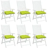 vidaXL Palletkussens 6 st 50x50x7 cm oxford stof felgroen
