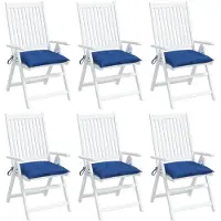 vidaXL Palletkussens 6 st 50x50x7 cm oxford stof blauw